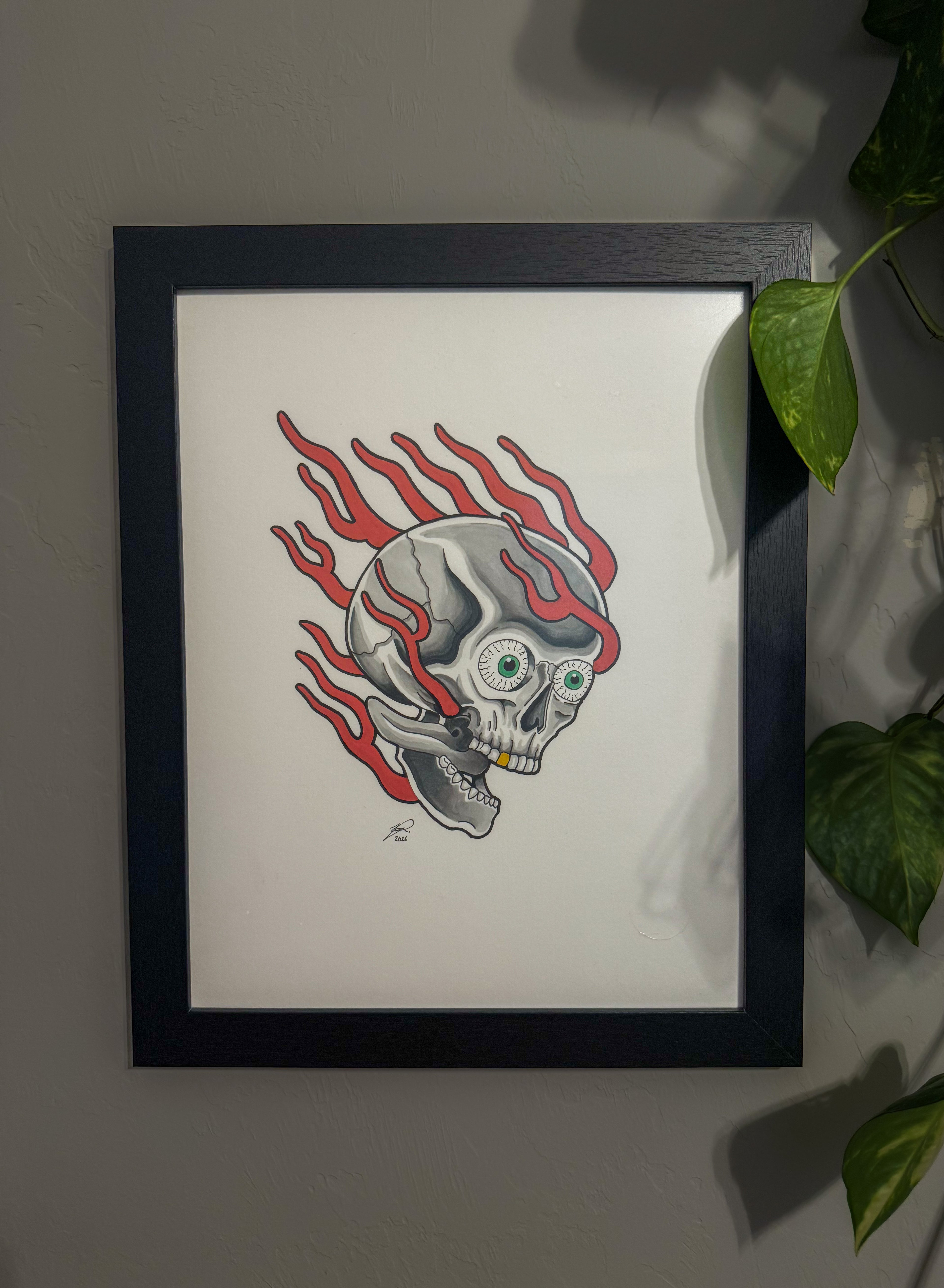 Full Send Skull Print