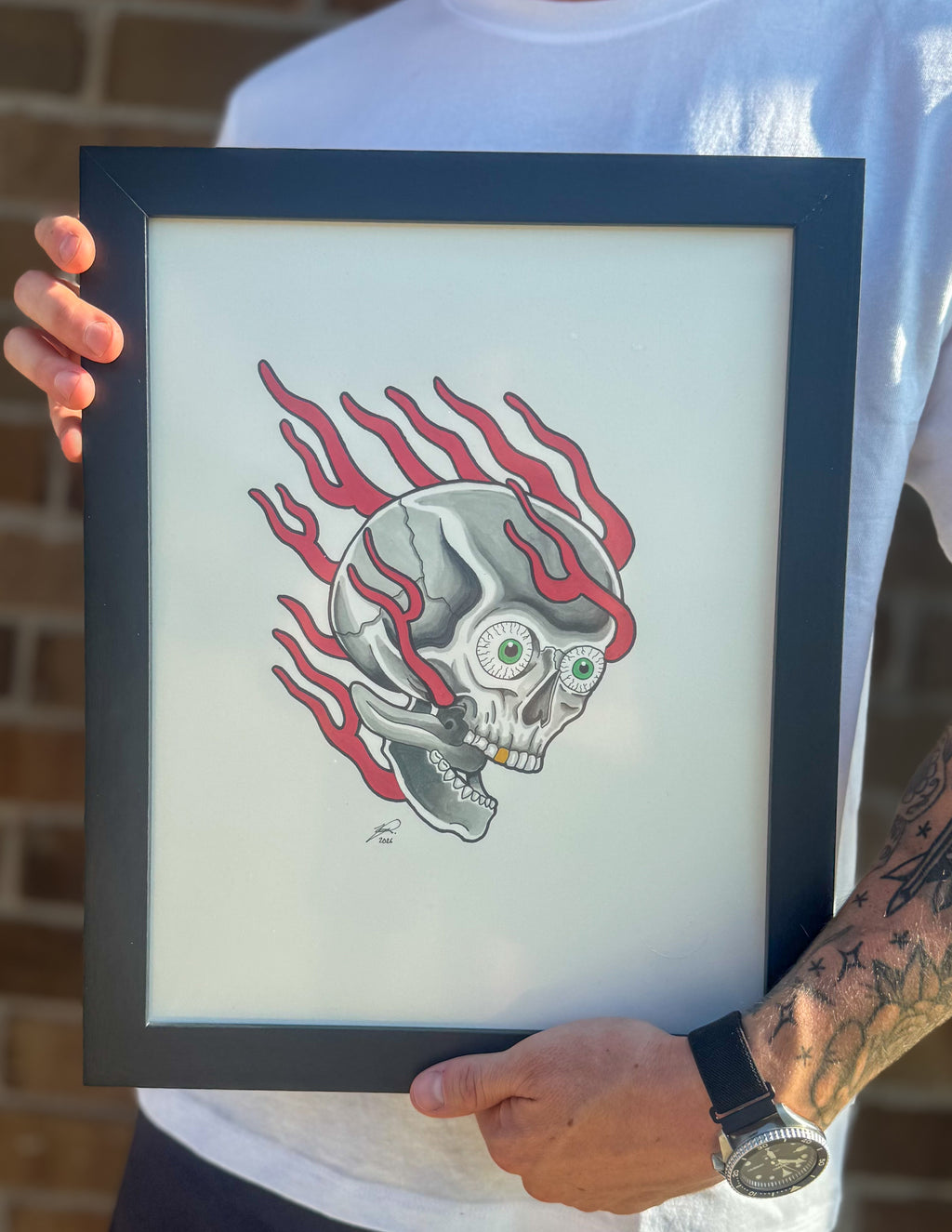Full Send Skull Print